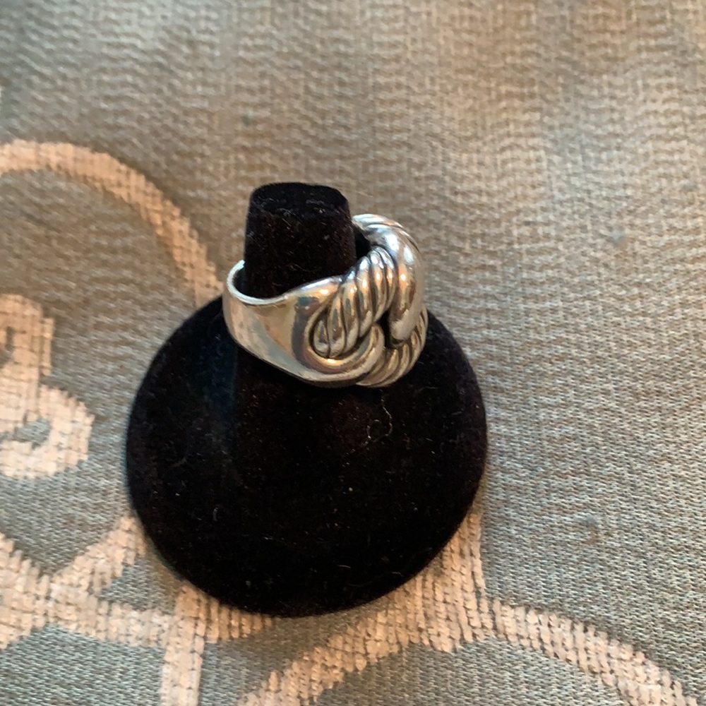 David Yurman woven cable sterling silver ring - Picture 2 of 8